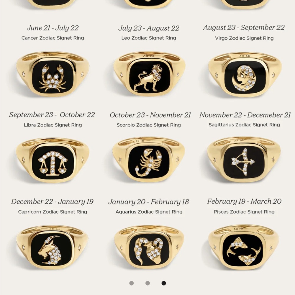 Adina Reyter Pisces Signet Ring - Picture 2 of 5